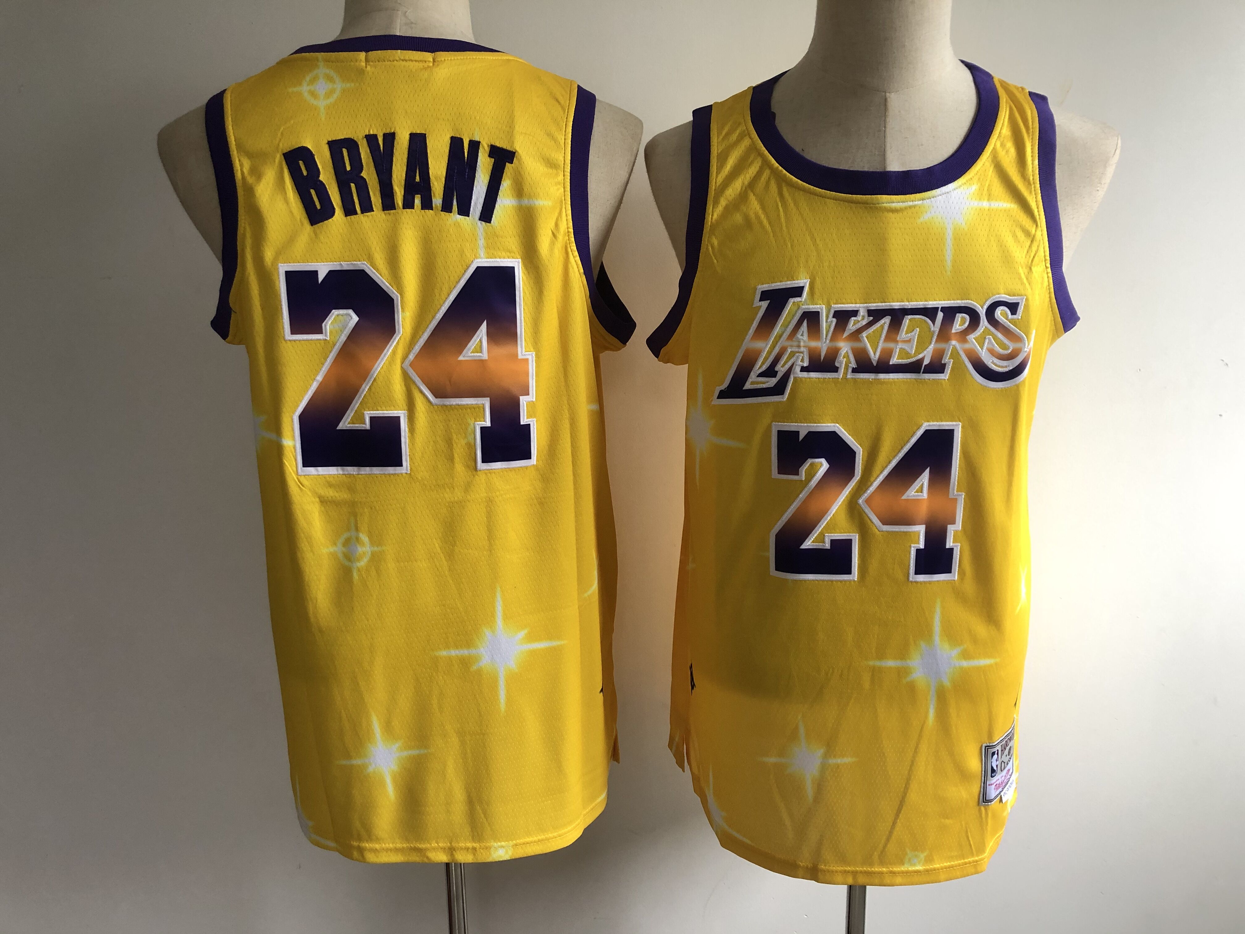 2020 Men Los Angeles Lakers #24 Bryant yellow game Nike NBA jersey->atlanta braves->MLB Jersey